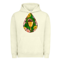 Pigment Pistachio american football and western roses teardrop Urban Hoodie - BundleAndBundleShop