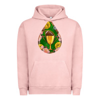 Pigment Salmon american football and western roses teardrop Urban Hoodie - BundleAndBundleShop