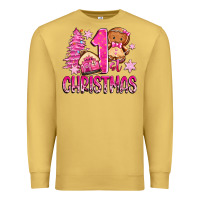 Antique Gold 1st christmas gingerbread girl Premium Sweatshirt - Zillion Design Studio