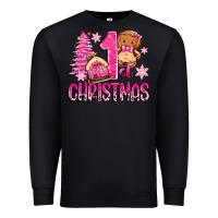 Black 1st christmas gingerbread girl Premium Sweatshirt - Zillion Design Studio