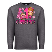 Charcoal Heather 1st christmas gingerbread girl Premium Sweatshirt - Zillion Design Studio