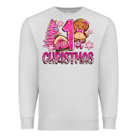 Dove Grey 1st christmas gingerbread girl Premium Sweatshirt - Zillion Design Studio