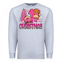 Heather Grey 1st christmas gingerbread girl Premium Sweatshirt - Zillion Design Studio