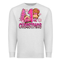 Oatmeal Heather 1st christmas gingerbread girl Premium Sweatshirt - Zillion Design Studio