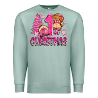 Seafoam 1st christmas gingerbread girl Premium Sweatshirt - Zillion Design Studio