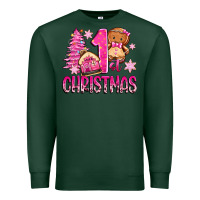 Sports Green 1st christmas gingerbread girl Premium Sweatshirt - Zillion Design Studio