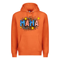 Carrot usa Mama  leopard background Premium Hoodie - AdoDesignShop