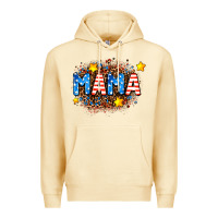 Pina Colada usa Mama  leopard background Premium Hoodie - AdoDesignShop