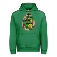 Emerald american football and western roses teardrop Urban Hoodie - BundleAndBundleShop