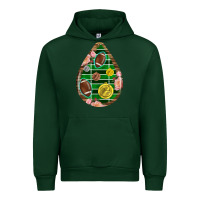 Forest Green american football and western roses teardrop Urban Hoodie - BundleAndBundleShop