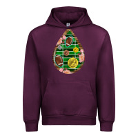 Mauve Wine american football and western roses teardrop Urban Hoodie - BundleAndBundleShop