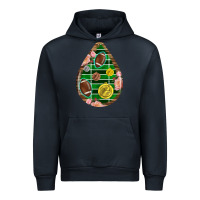 Navy american football and western roses teardrop Urban Hoodie - BundleAndBundleShop
