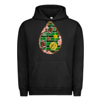 Pigment Black american football and western roses teardrop Urban Hoodie - BundleAndBundleShop