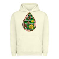 Pigment Pistachio american football and western roses teardrop Urban Hoodie - BundleAndBundleShop