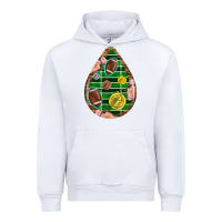 White american football and western roses teardrop Urban Hoodie - BundleAndBundleShop