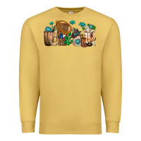 Antique Gold western coffee cups Premium Sweatshirt - texasbilliewilder