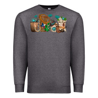 Charcoal Heather western coffee cups Premium Sweatshirt - texasbilliewilder