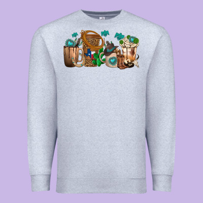 Premium Sweatshirt western coffee cups