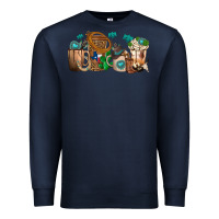 Navy western coffee cups Premium Sweatshirt - texasbilliewilder