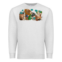 Oatmeal Heather western coffee cups Premium Sweatshirt - texasbilliewilder