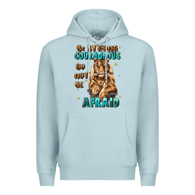 Be Strong And Courageous Premium Hoodie by JahusDesignShop | Teevron