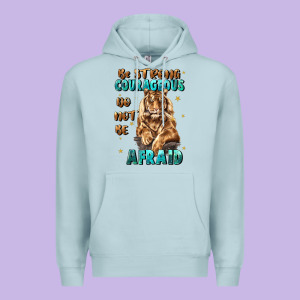 Be Strong And Courageous Premium Hoodie Designed By Jahusdesignshop