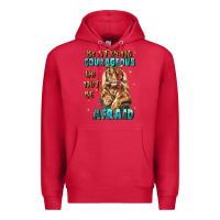 Cardinal be strong and courageous Premium Hoodie - JahusDesignShop