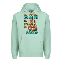 Seafoam be strong and courageous Premium Hoodie - JahusDesignShop