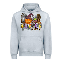 Heather Grey halloween vibes Urban Hoodie - AdoDesignShop