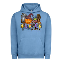Pigment Pebble Blue halloween vibes Urban Hoodie - AdoDesignShop