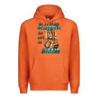 Carrot be strong and courageous Premium Hoodie - JahusDesignShop