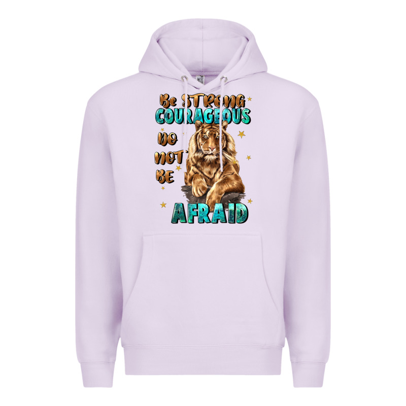 Be Strong And Courageous Premium Hoodie by JahusDesignShop | Teevron