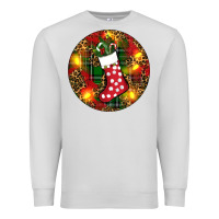 Dove Grey Santa Stocking Christmas Premium Sweatshirt - RanaPortraitStore
