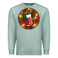 Seafoam Santa Stocking Christmas Premium Sweatshirt - RanaPortraitStore