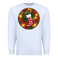 White Santa Stocking Christmas Premium Sweatshirt - RanaPortraitStore