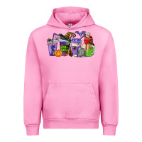 Fuchsia Pink halloween coffee cups Urban Hoodie - AdoDesignShop