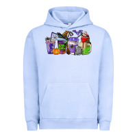 Pigment Grape Ice halloween coffee cups Urban Hoodie - AdoDesignShop