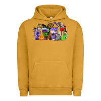 Pigment Peanut Butter halloween coffee cups Urban Hoodie - AdoDesignShop