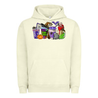 Pigment Pistachio halloween coffee cups Urban Hoodie - AdoDesignShop