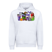 White halloween coffee cups Urban Hoodie - AdoDesignShop