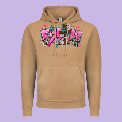 Cancer Faith Cross Vintage Hoodie Designed By Adodesignshop