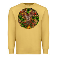 Antique Gold Christmas Reindeer Premium Sweatshirt - RanaPortraitStore