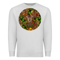 Dove Grey Christmas Reindeer Premium Sweatshirt - RanaPortraitStore