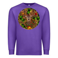 Purple Christmas Reindeer Premium Sweatshirt - RanaPortraitStore