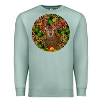Seafoam Christmas Reindeer Premium Sweatshirt - RanaPortraitStore