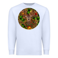 White Christmas Reindeer Premium Sweatshirt - RanaPortraitStore