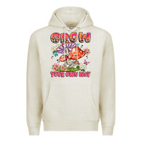 Oatmeal Heather grow your own way Premium Hoodie - JahusDesignShop