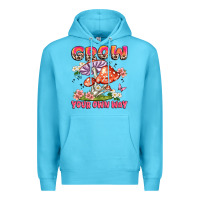 Ocean Blue grow your own way Premium Hoodie - JahusDesignShop
