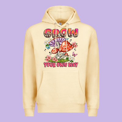 Grow Your Own Way Premium Hoodie Designed By Jahusdesignshop