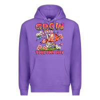 Purple grow your own way Premium Hoodie - JahusDesignShop